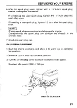 Preview for 33 page of Honda GXV120 Owner'S Manual