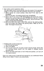 Preview for 37 page of Honda H3011 Owner'S Manual