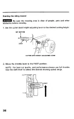 Preview for 40 page of Honda H3011 Owner'S Manual