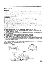 Preview for 57 page of Honda H3011 Owner'S Manual