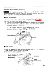 Preview for 63 page of Honda H3011 Owner'S Manual