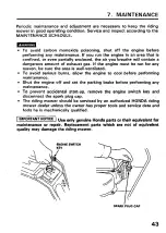 Preview for 45 page of Honda H3013H Owner'S Manual