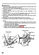 Preview for 58 page of Honda H3013H Owner'S Manual