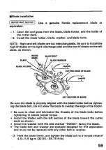 Preview for 61 page of Honda H3013H Owner'S Manual