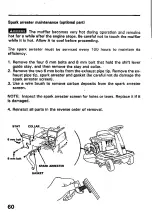 Preview for 62 page of Honda H3013H Owner'S Manual