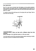 Preview for 63 page of Honda H3013H Owner'S Manual