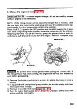 Preview for 65 page of Honda H3013H Owner'S Manual