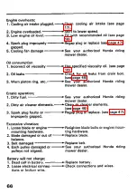 Preview for 68 page of Honda H3013H Owner'S Manual