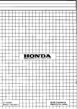 Preview for 77 page of Honda H3013H Owner'S Manual