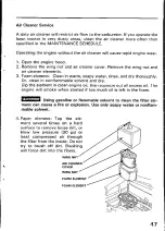 Preview for 49 page of Honda H4013 Owner'S Manual