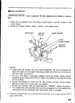 Preview for 61 page of Honda H4013 Owner'S Manual