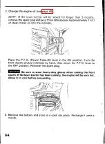 Preview for 66 page of Honda H4013 Owner'S Manual