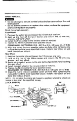 Preview for 65 page of Honda H4514H Owner'S Manual