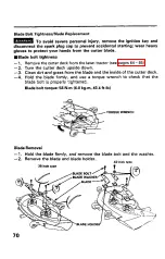 Preview for 72 page of Honda H4514H Owner'S Manual