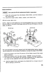 Preview for 73 page of Honda H4514H Owner'S Manual