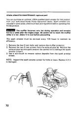 Preview for 74 page of Honda H4514H Owner'S Manual