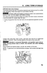 Preview for 77 page of Honda H4514H Owner'S Manual