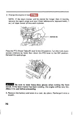 Preview for 78 page of Honda H4514H Owner'S Manual