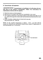 Preview for 87 page of Honda H5013 Owner'S Manual