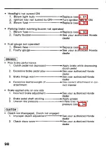 Preview for 100 page of Honda H5013 Owner'S Manual