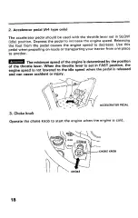 Preview for 20 page of Honda H5518H Owner'S Manual