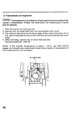 Preview for 94 page of Honda H5518H Owner'S Manual