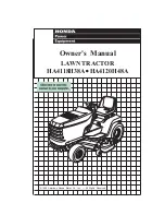 Honda HA4118H38A Owner'S Manual preview