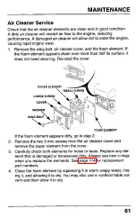 Preview for 63 page of Honda HA4118H38A Owner'S Manual