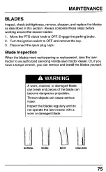 Preview for 77 page of Honda HA4118H38A Owner'S Manual