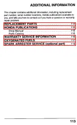 Preview for 115 page of Honda HA4118H38A Owner'S Manual