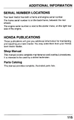 Preview for 117 page of Honda HA4118H38A Owner'S Manual