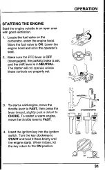 Preview for 33 page of Honda Harmony H2013HDA Owner'S Manual