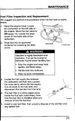 Preview for 73 page of Honda Harmony H2013HDA Owner'S Manual