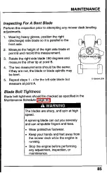 Preview for 87 page of Honda Harmony H2013HDA Owner'S Manual