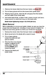 Preview for 88 page of Honda Harmony H2013HDA Owner'S Manual