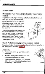 Preview for 102 page of Honda Harmony H2013HDA Owner'S Manual