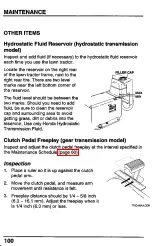 Preview for 102 page of Honda Harmony H2113GDA Owner'S Manual