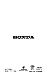 Preview for 143 page of Honda Harmony H2113GDA Owner'S Manual