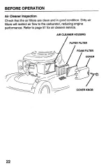 Предварительный просмотр 24 страницы Honda Harmony HRB215HXA Owner'S Manual