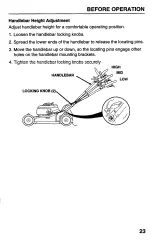 Предварительный просмотр 25 страницы Honda Harmony HRB215HXA Owner'S Manual