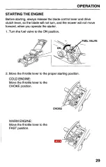 Предварительный просмотр 31 страницы Honda Harmony HRB215HXA Owner'S Manual