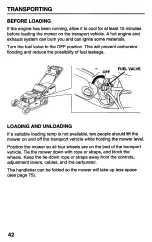 Предварительный просмотр 44 страницы Honda Harmony HRB215HXA Owner'S Manual