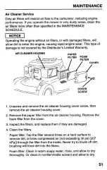 Предварительный просмотр 53 страницы Honda Harmony HRB215HXA Owner'S Manual