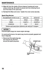 Предварительный просмотр 54 страницы Honda Harmony HRB215HXA Owner'S Manual