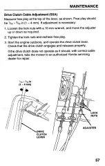 Предварительный просмотр 59 страницы Honda Harmony HRB215HXA Owner'S Manual