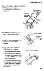 Предварительный просмотр 61 страницы Honda Harmony HRB215HXA Owner'S Manual