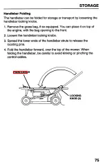 Предварительный просмотр 77 страницы Honda Harmony HRB215HXA Owner'S Manual