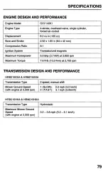 Предварительный просмотр 81 страницы Honda Harmony HRB215HXA Owner'S Manual