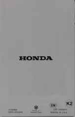 Предварительный просмотр 94 страницы Honda Harmony HRB215HXA Owner'S Manual