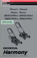 Preview for 1 page of Honda Harmony HRB215PDA Owner'S Manual